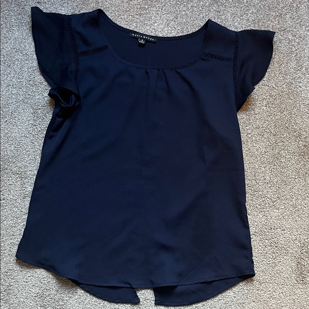 Navy Blue Women's Blouse